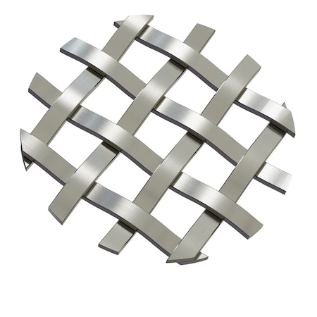 Designs Of Distinction .375" Single Flat Diamond Decorative Grille - Antique Pewter, 36"W x 48"L Sheet 013648286SAP1